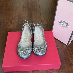 Juice Couture embellished flats